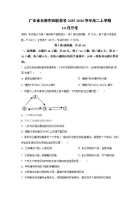 广东省东莞市四校联考2025-2026学年高二上学期10月月考生物试卷（学生版）