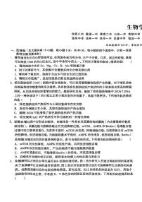 安徽省A10联盟2024-2025学年高三下学期开学考试生物试卷