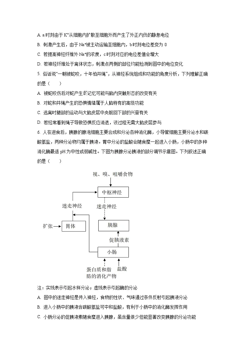 河北省邯郸市部分校2025-2026学年高二上学期期中考试生物(学生版)第2页