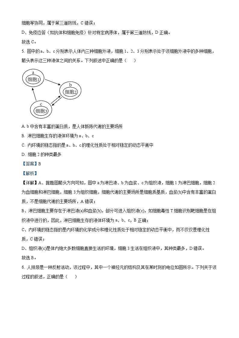 浙江省杭州北斗联盟2025-2026学年高二上学期11月期中联考试题生物试卷(含答案)第3页