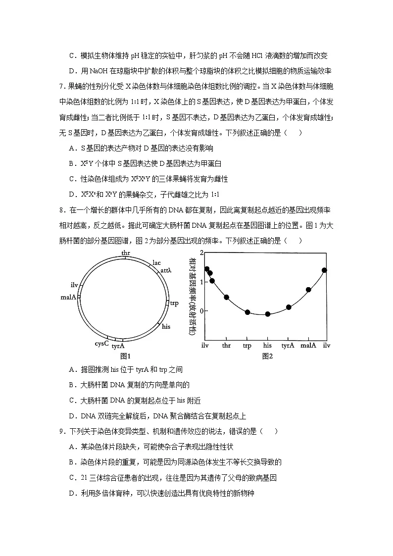 2025届湖北省腾云联盟高三10月联考(一模)生物试题第3页