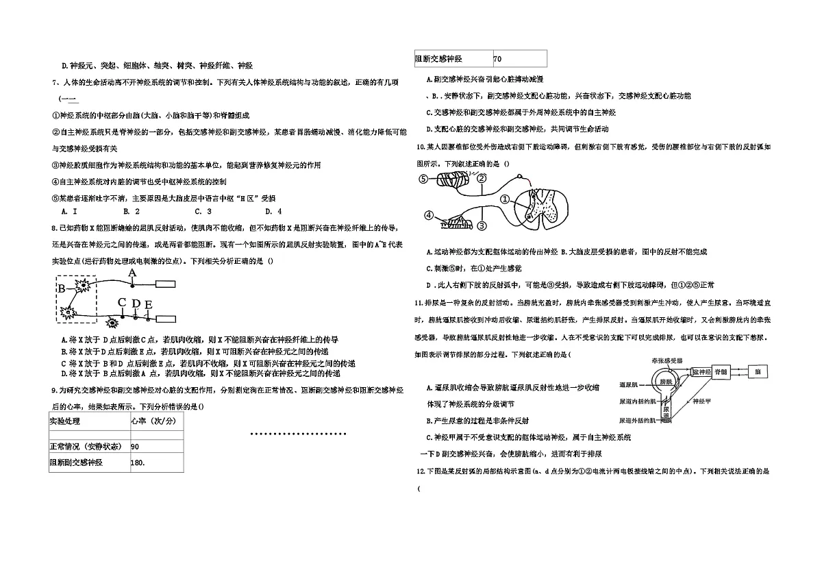 新疆维吾尔自治区喀什地区英吉沙县县多校2025-2026学年高二上学期12月期中生物试题第2页