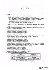 河南省九师联盟2026届高三上学期12月联考生物试题（含答案）