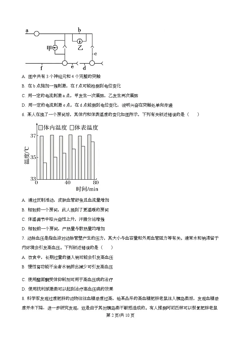 四川省内江市威远中学2025-2026学年高二上学期12月月考生物试题(原卷版)第2页