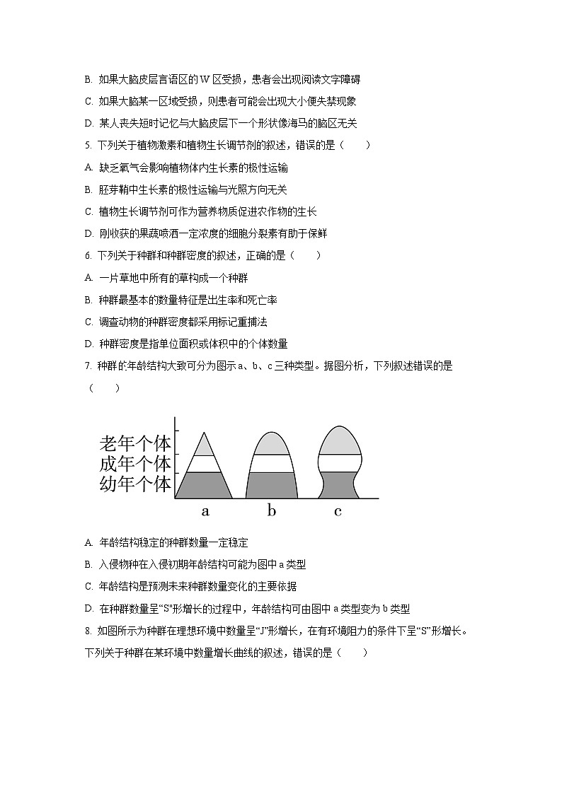 广西壮族自治区河池市2022-2023学年高二上学期期末生物试卷(学生版)第2页