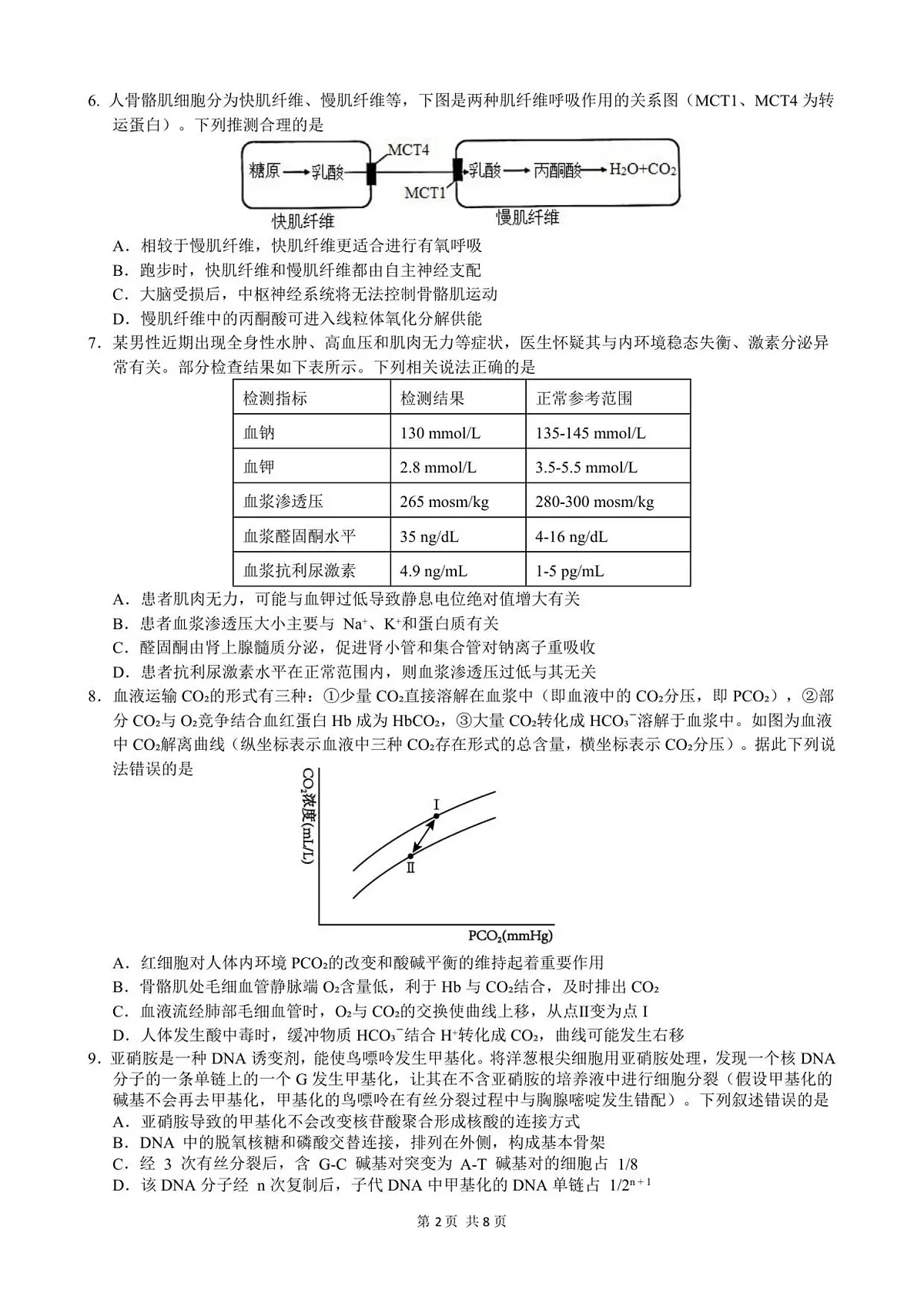 重庆市第一中学校2025-2026学年高二上学期12月期中考试生物试卷(含答案)第2页