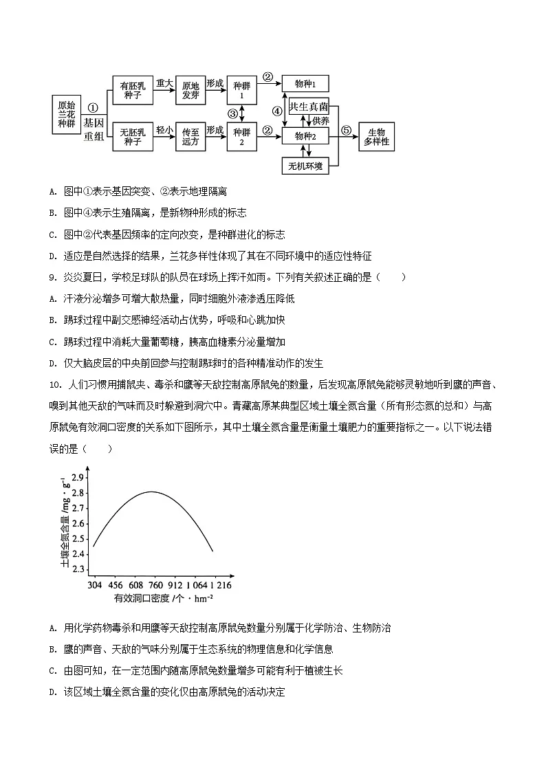 2026河北省高三上学期大数据应用调研联合测评(IV)生物含答案第3页