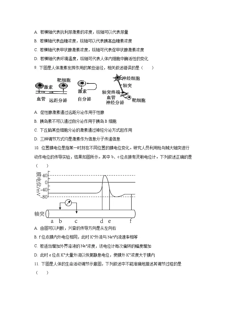 【生物】辽宁省大连市2025-2026学年高三上学期12月月月考(学生版)第3页