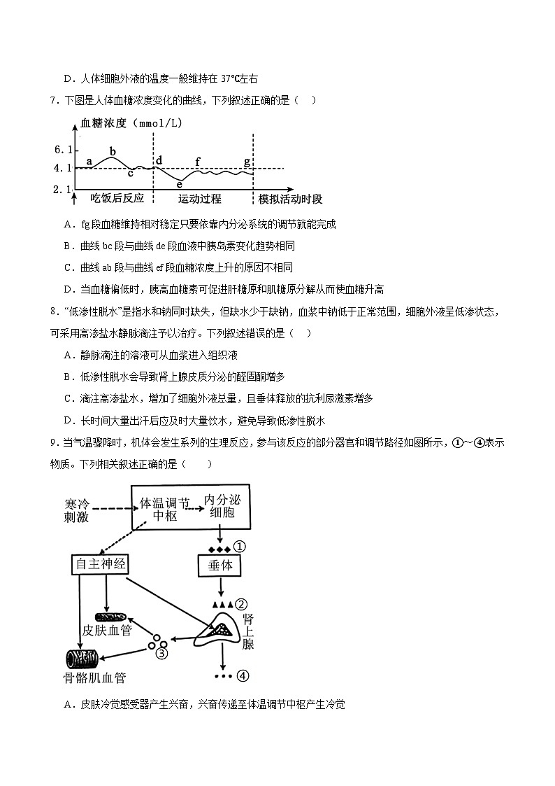2026淮安高中校协作体高二上学期期中联考试题生物含答案第3页