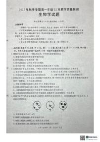 广西壮族自治区贵港市桂林市2025-2026学年高一上学期12月月考生物试卷（含答案）