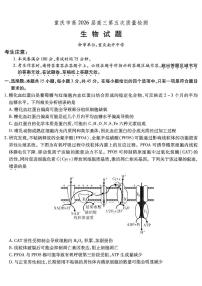 生物-重庆市南开中学高2026届高三年级上学期1月第五次质量检测试题及答案