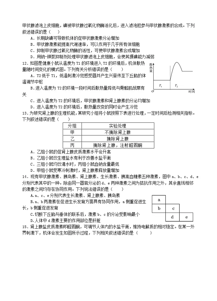 四川省遂宁市2025_2026学年高二生物上学期期中试题第3页