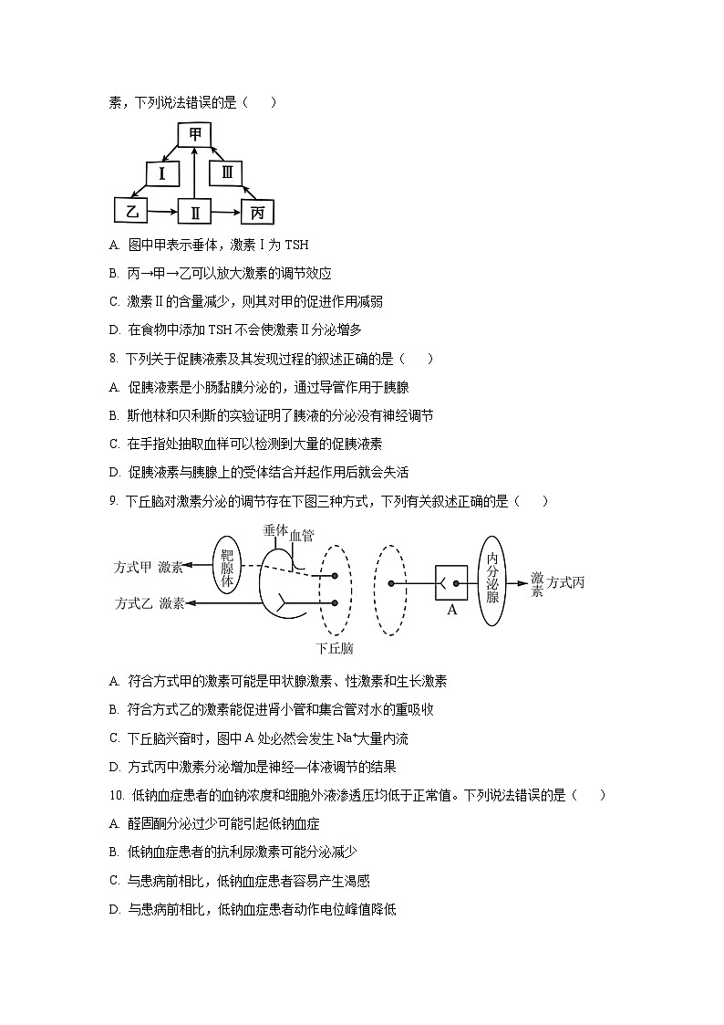 2025-2026学年河北省沧州市泊头市八县联考高二上学期11月期中生物试卷(学生版)第3页