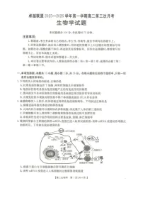 河北省邢台市卓越联盟2025-2026学年高二上学期1月月考生物试题（PDF版，含解析）含答案解析