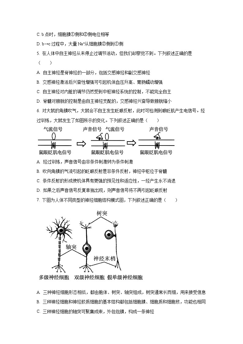 2025-2026学年江苏省宿迁市高二上学期期中调研生物试卷(学生版)第2页