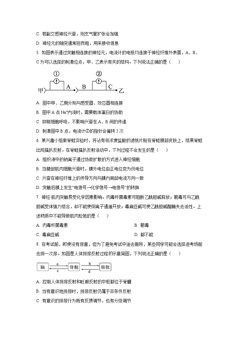 2025-2026学年安徽省皖江名校联盟高二上学期期中联考(A卷)生物试卷(学生版)第2页