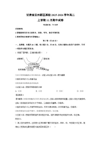【生物】甘肃省兰州新区某校2025-2026学年高二上学期11月期中试卷(学生版+解析版)
