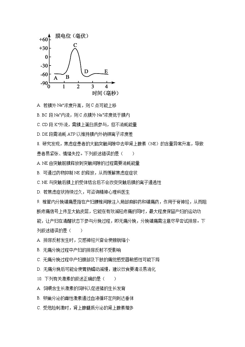 【生物】河南省郑州市巩义市青桐鸣2025-2026学年高二上学期11月期中试题B(学生版)第3页