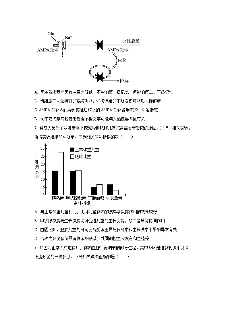 【生物】山东省济宁市兖州区2025-2026学年高二上学期期中试题(学生版)第3页