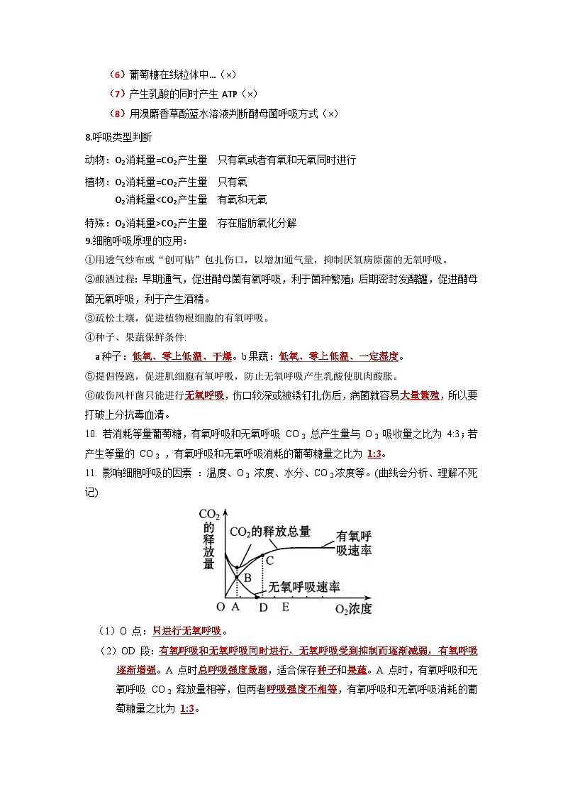 2026年高考生物二轮复习:生物高考大题必背知识点汇编第2页