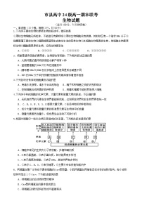 四川省眉山市2024-2025学年高一上学期1月期末联考试题 生物 含答案