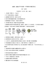 贵州省松桃民族中学2025-2026学年高一上学期期末模拟测试生物试卷（含答案）含答案解析