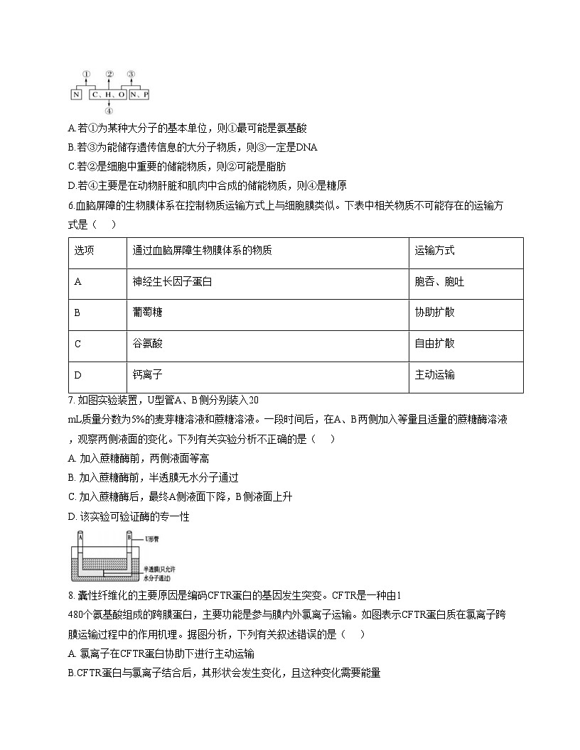 黑龙江省哈尔滨市第六中学校2025_2026学年高一上学期12月月考生物试题(文字版,含答案)第2页