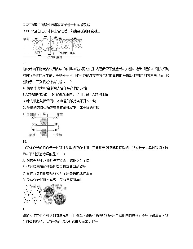 黑龙江省哈尔滨市第六中学校2025_2026学年高一上学期12月月考生物试题(文字版,含答案)第3页