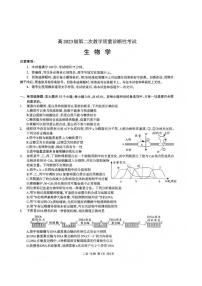 2026届四川省泸州市高三上学期高考二模（泸州二诊）生物试题（含答案）