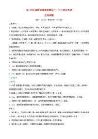 重庆市2023_2024学年高三生物上学期12月月考试题含解析