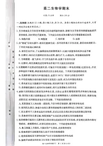 湖南师范大学附属中学2025-2026学年高二上学期1月期末生物试题（图片版，含答案）