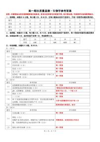 辽宁省点石联考2028届高一上学期期末质量监测生物B版试题及答案
