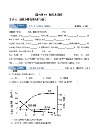 高考生物一轮考点通关卷03 糖类和脂质(原卷版)