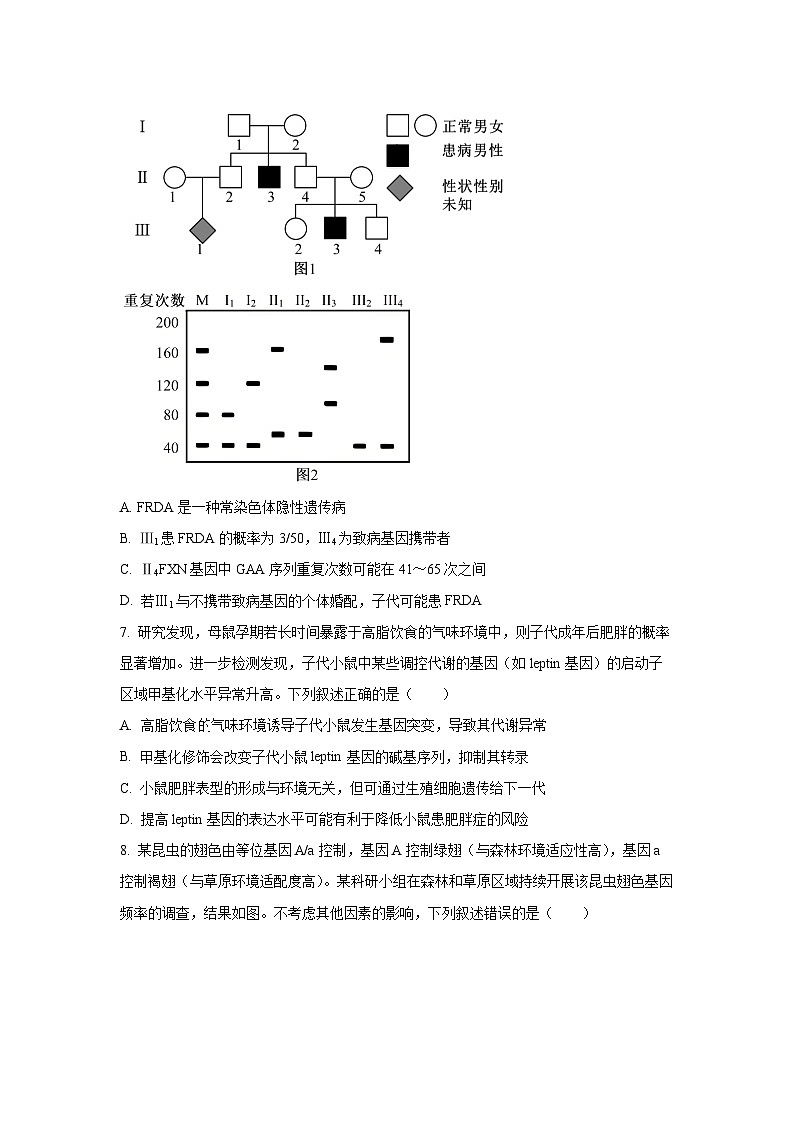 【生物】河南省2025-2026学年高三上学期2月期末试题(学生版)第3页