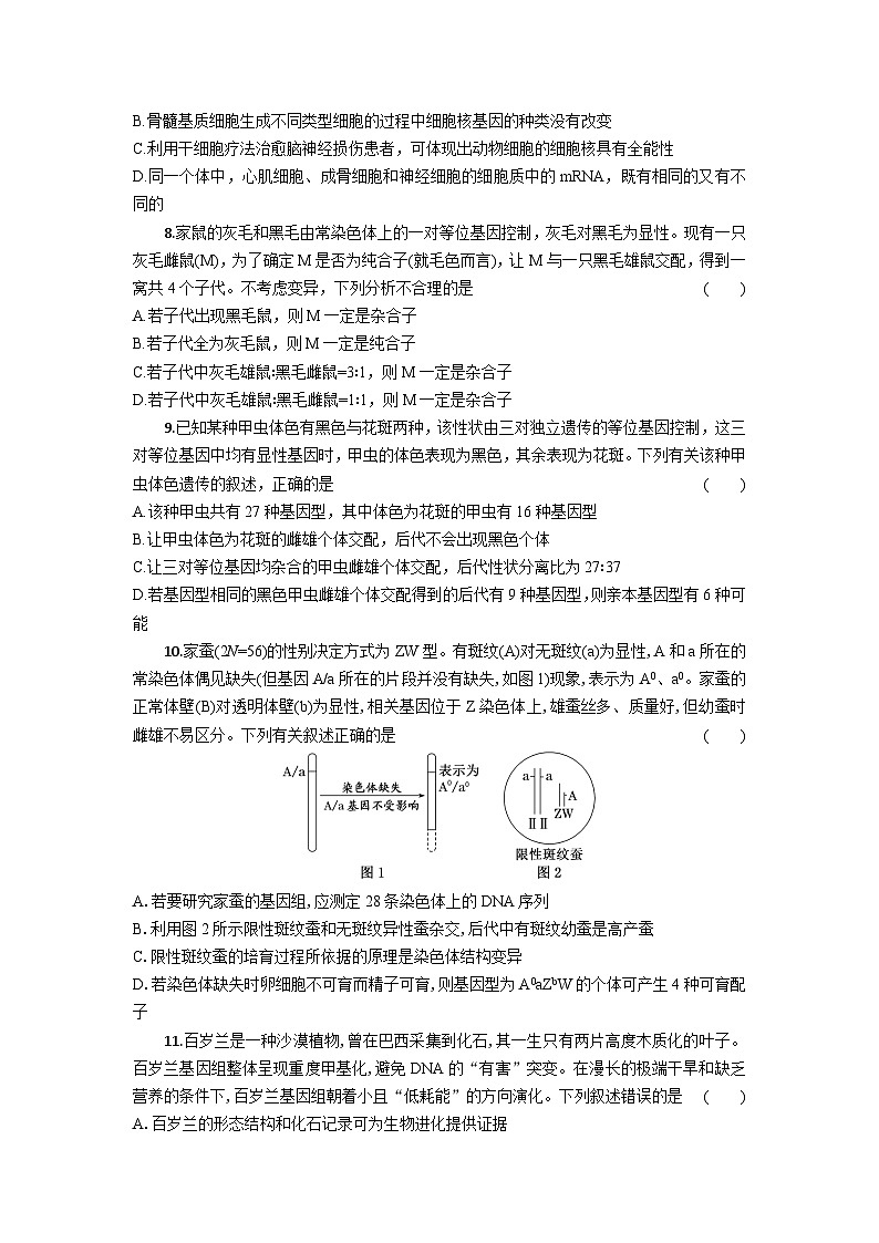 高三生物试题考试版第3页