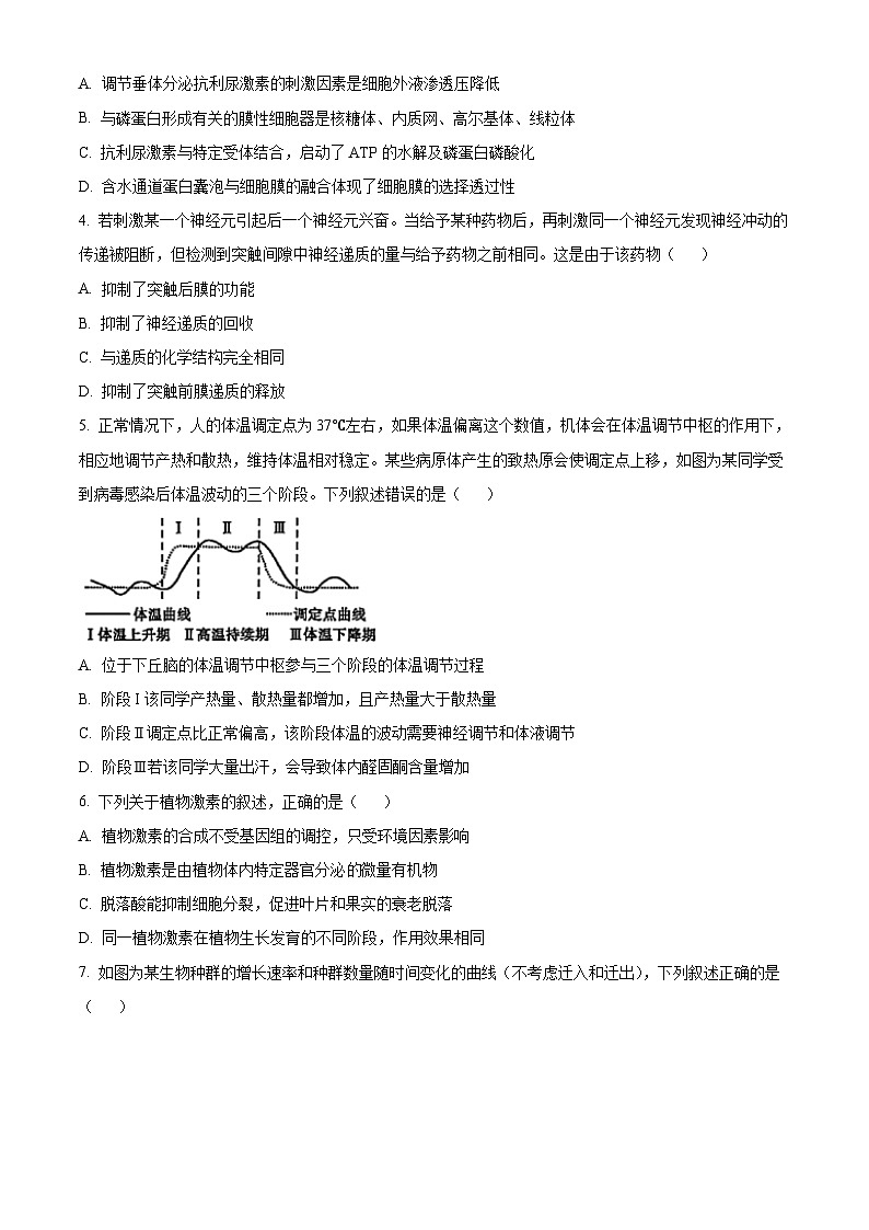 山东聊城市2025-2026学年度第一学期期末教学质量抽测高二生物试题(试卷+解析)第2页