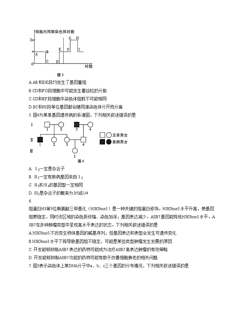 2026届贵州省贵阳一中高三适应性月考卷(三)生物学试题(文字版,含答案)第3页