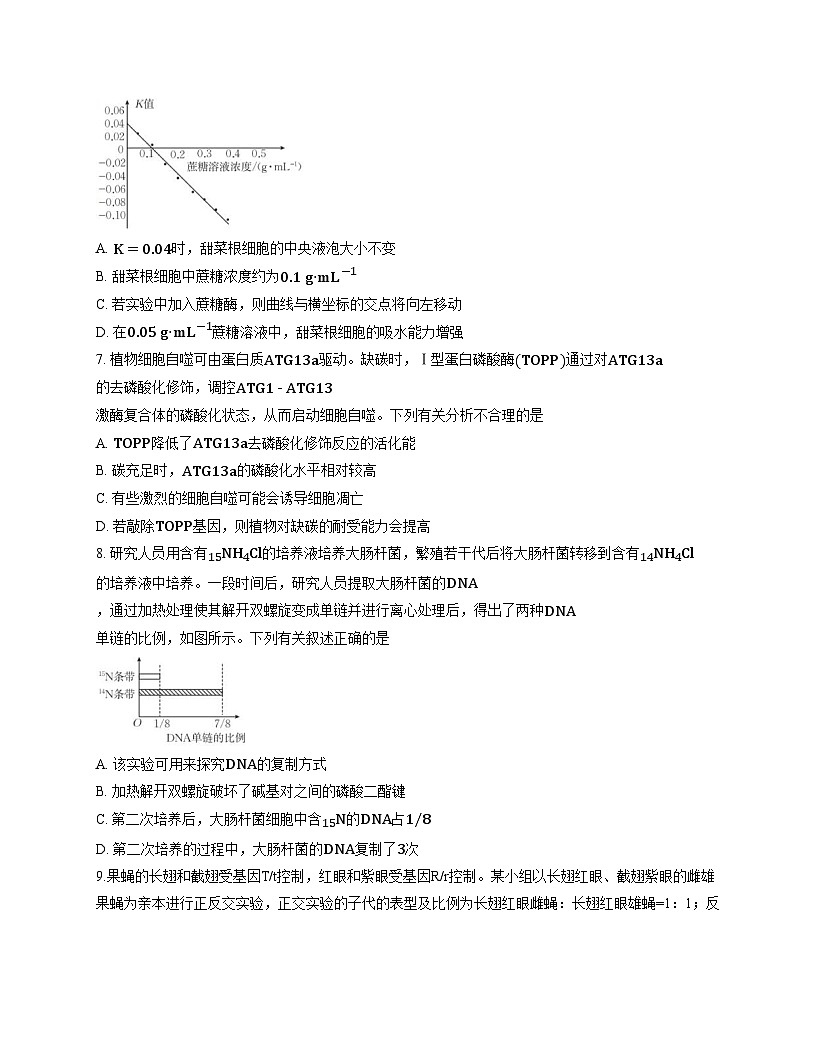 河南省南阳地区2025_2026学年高三上学期期中摸底生物试卷(26_98C)(文字版,含答案)第3页