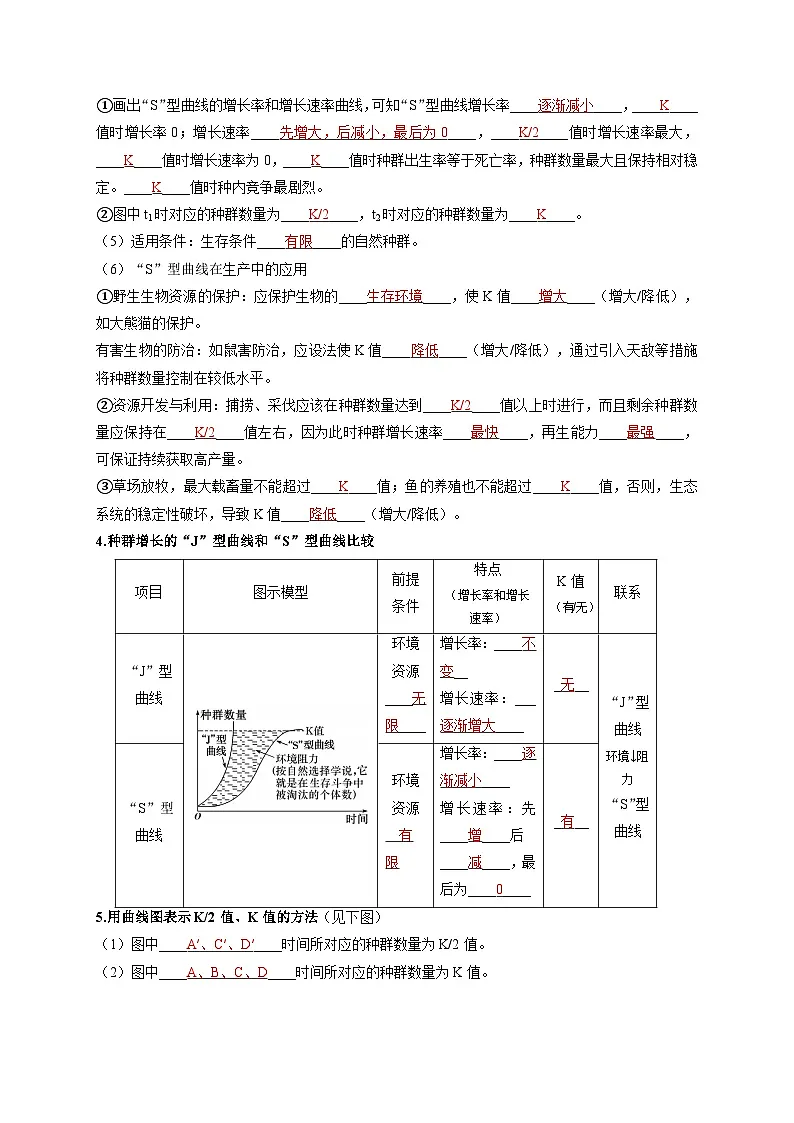 1.2 种群的数量变化(教师版)-讲义-高中生物2025-2026学年人教版(2019)选择性必修2第3页