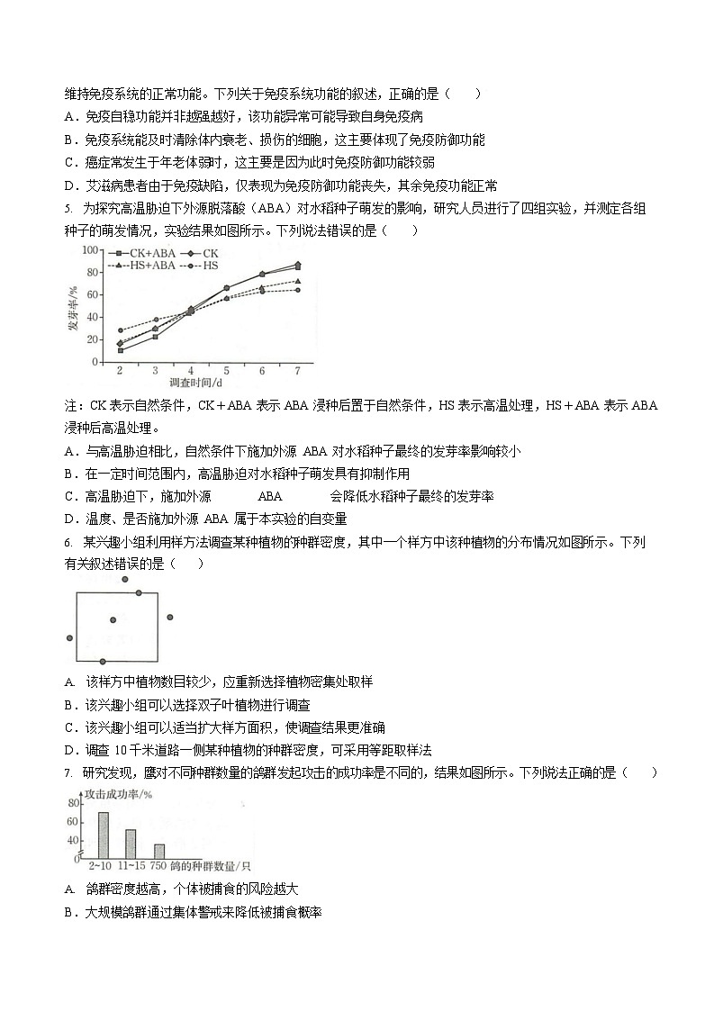 河北省邢台市卓越联盟2025-2026学年高二下学期开学测评生物试卷第2页