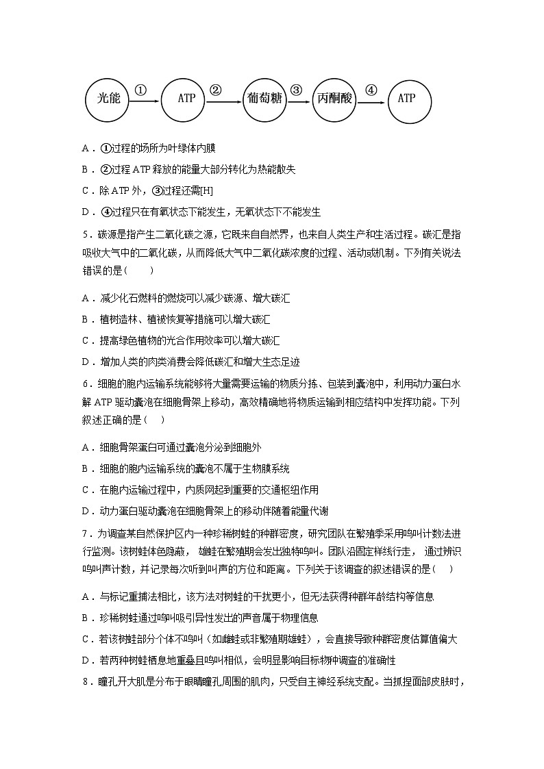 湖北孝感高级中学2025-2026学年高三下学期2月测试生物学试题含答案第2页