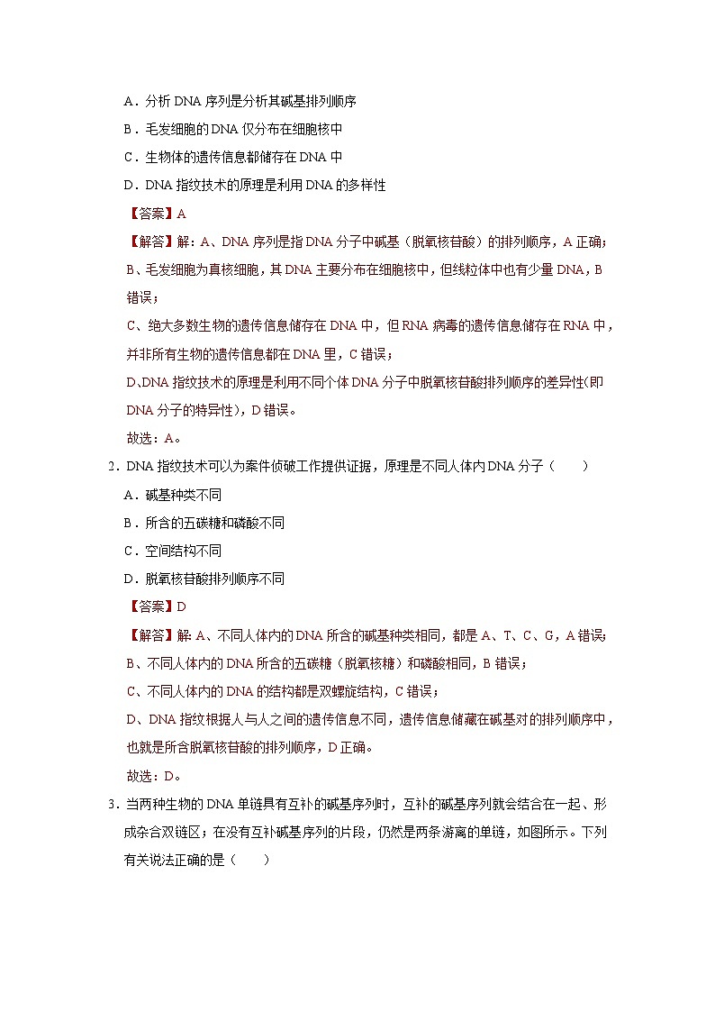 第三章第四节 基因通常是有遗传效应的DNA片段 2025-2026学年高中生物必修二同步复习讲义(解析版)第3页