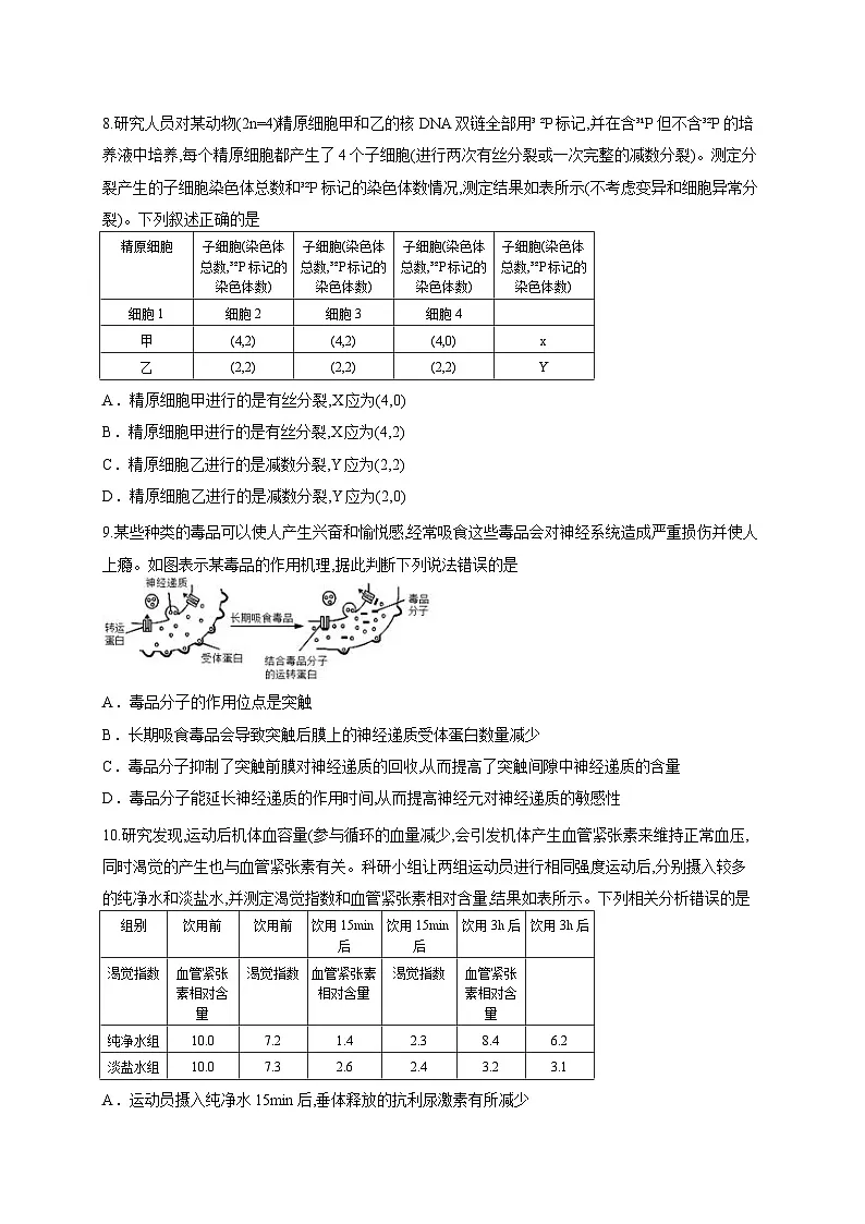 湖南省衡阳市衡阳县第四中学2025-2026学年高三上学期开学摸底检测生物试卷(含答案解析)第3页