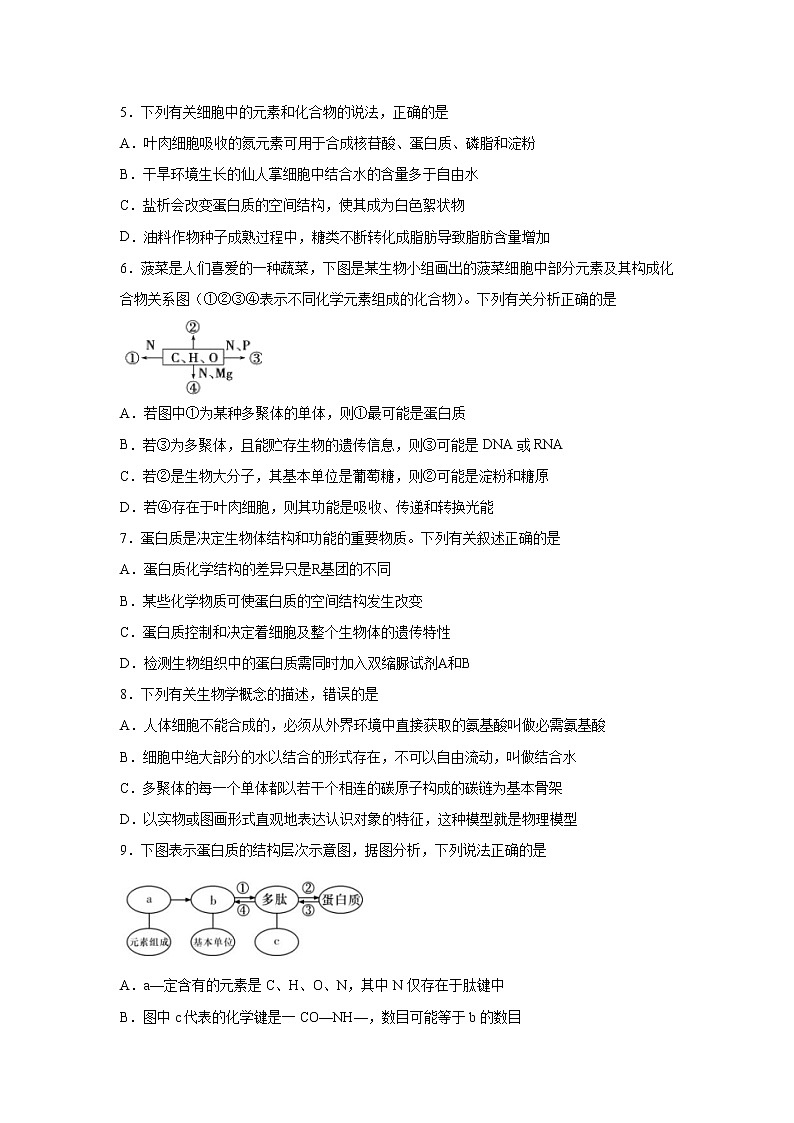 【生物】江西省都昌县第一中学2019-2020学年高二下学期期中考试生物试题(解析版)02