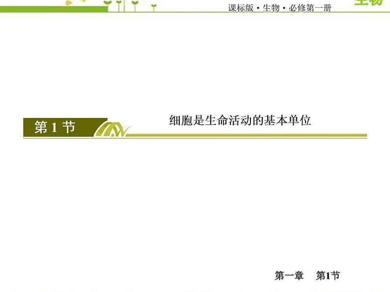 (新)人教版高中生物必修1教学课件:1-1细胞是生命活动的基本单位03