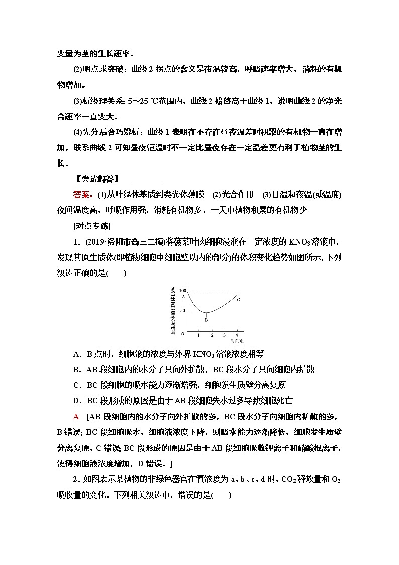 2020新课标高考生物二轮教师用书:第2部分专项1 热点题型 分类解读02