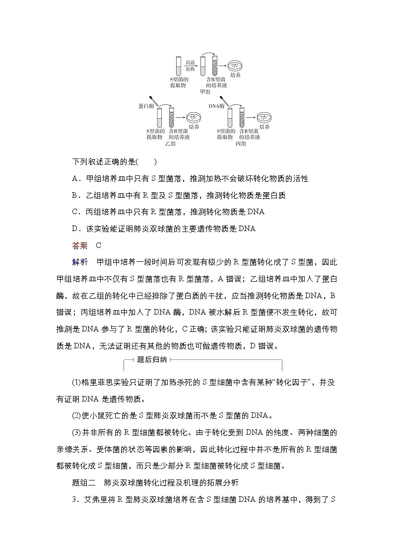 2021届高考生物人教版一轮创新教学案:第6单元第18讲DNA是主要的遗传物质第3页