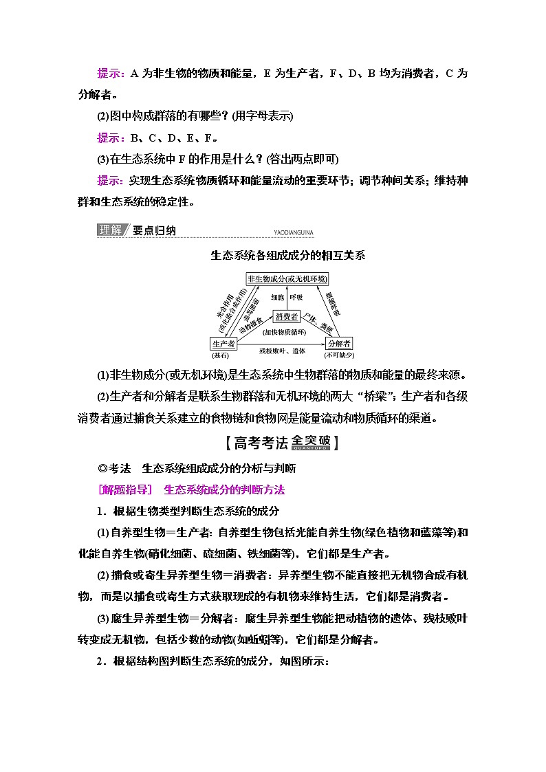 2020版新一线高考生物(苏教版)一轮复习教学案:必修3第9单元第3讲 生态系统和生物圈03