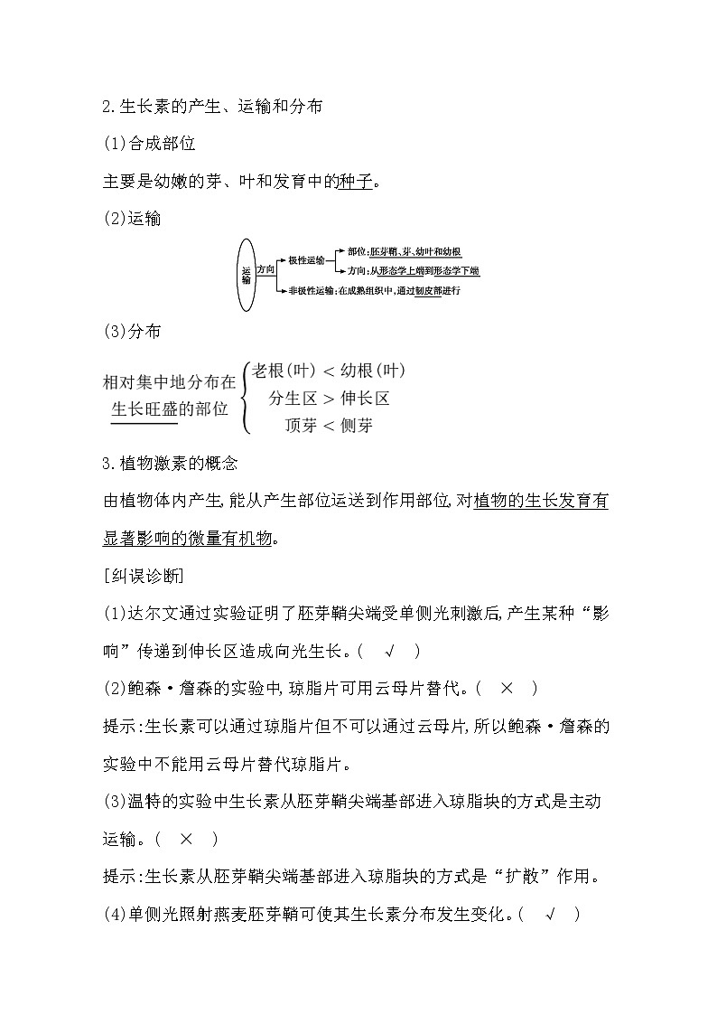 2021高考生物人教版一轮教师用书第八单元第29讲 植物的激素调节第2页
