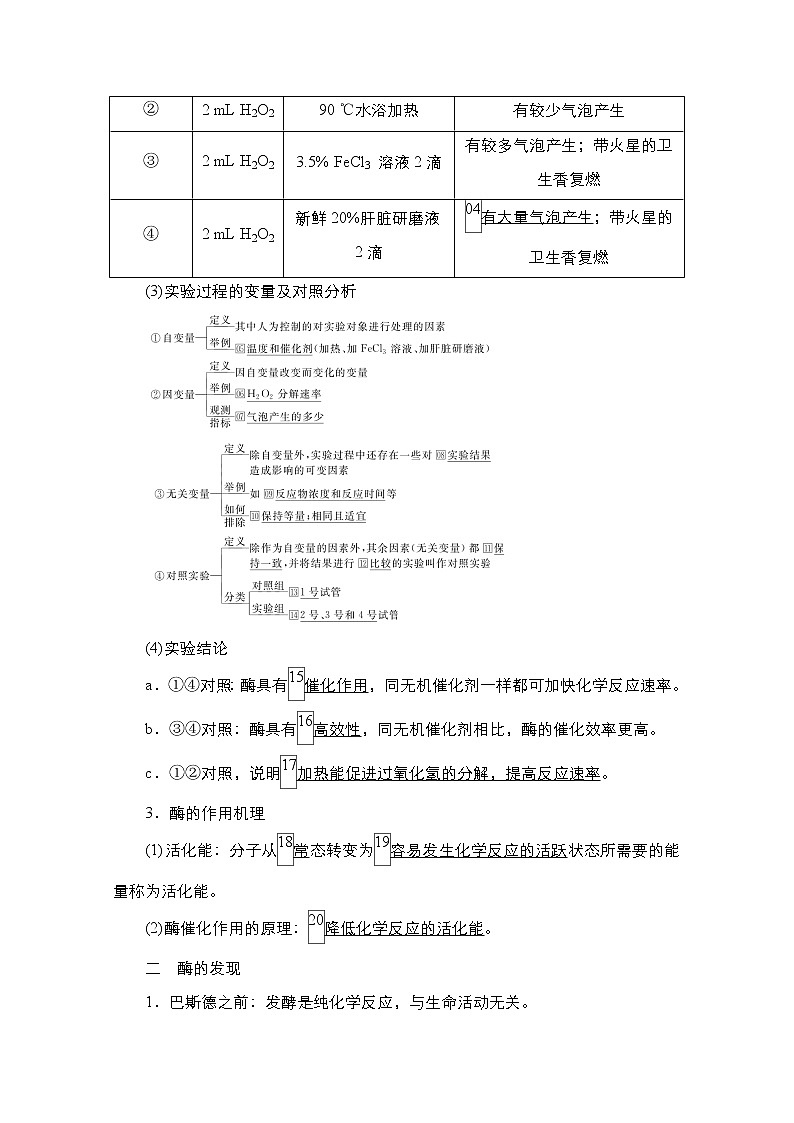 2021高三统考人教生物一轮(经典版)学案:必修1第3单元第8讲 酶与ATP第3页